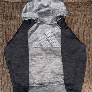 adidas Gray and Black Kids Hoodie
